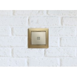 Выключатель 1-кл. СП Valena 10А IP31 250В с зел. индикацией механизм сл. кость IEK 774310