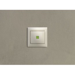 Выключатель 1-кл. СП Valena 10А IP31 250В с зел. индикацией механизм сл. кость IEK 774310