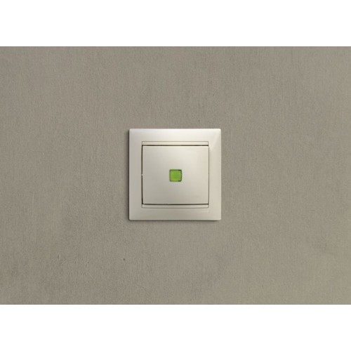 Выключатель 1-кл. СП Valena 10А IP31 250В с зел. индикацией механизм сл. кость IEK 774310