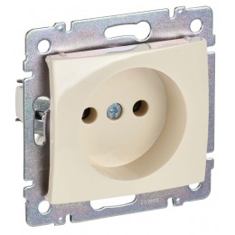Розетка 1-м СП Valena 16А IP21 без заземл. на винтах механизм сл. кость IEK 774316