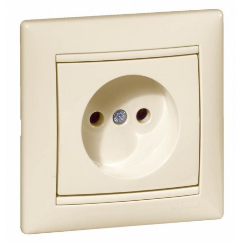 Розетка 1-м СП Valena 16А IP21 без заземл. на винтах механизм сл. кость IEK 774316