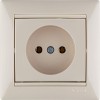 Розетка 1-м СП Valena 16А IP21 без заземл. на винтах механизм сл. кость IEK 774316