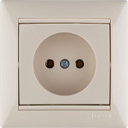 Розетка 1-м СП Valena 16А IP21 без заземл. на винтах механизм сл. кость IEK 774316