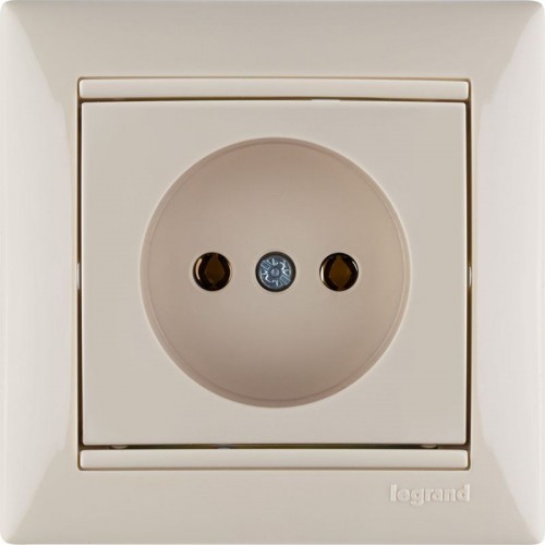 Розетка 1-м СП Valena 16А IP21 без заземл. на винтах механизм сл. кость IEK 774316