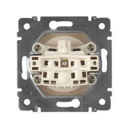 Розетка 1-м СП Valena 16А IP21 без заземл. на винтах механизм сл. кость IEK 774316