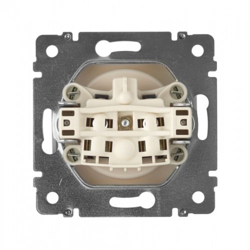 Розетка 1-м СП Valena 16А IP21 без заземл. на винтах механизм сл. кость IEK 774316