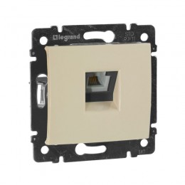 Розетка телефонная 1-м СП Valena RJ11 4 контакт. механизм сл. кость IEK 774338