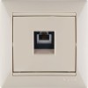 Розетка телефонная 1-м СП Valena RJ11 4 контакт. механизм сл. кость IEK 774338
