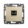 Розетка телефонная 1-м СП Valena RJ11 4 контакт. механизм сл. кость IEK 774338