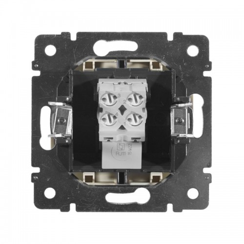 Розетка телефонная 1-м СП Valena RJ11 4 контакт. механизм сл. кость IEK 774338