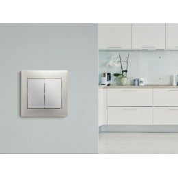 Выключатель 2-кл. СП Valena 10А IP31 250В механизм бел. Leg 774405