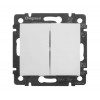 Переключатель проходной 2-кл. СП Valena 10А IP31 250В механизм бел. IEK 774408