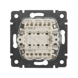 Переключатель проходной 2-кл. СП Valena 10А IP31 250В механизм бел. IEK 774408