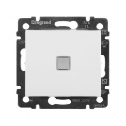 Выключатель 1-кл. СП Valena 10А IP31 250В с зел. индикацией механизм бел. IEK 774410