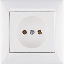 Розетка 1-м СП Valena 16А IP21 без заземл. на винтах механизм бел. Leg 774416