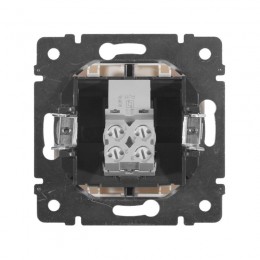 Розетка телефонная 1-м СП Valena RJ11 4 контакт. механизм бел. IEK 774438