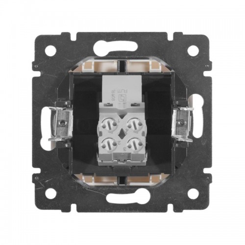 Розетка телефонная 1-м СП Valena RJ11 4 контакт. механизм бел. IEK 774438