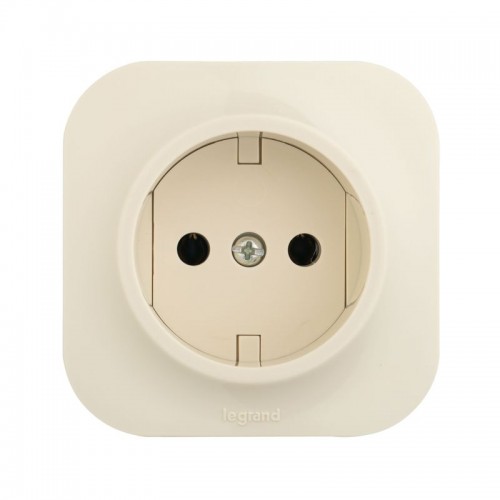 Розетка 1-м ОП Quteo 16А IP20 2P без заземл. без защ. шторок сл. кость IEK 782240