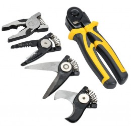 Пассатижи многофункциональные ARMA2L 3 K1 с насадками 4в1 IEK A2L3-NP10-K1-N04-04