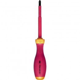 Отвертка диэлектрическая крестовая PZ2х100 K3 1000В ARMA2L 3 IEK A2L3-SC30-K3-PZ-20-100