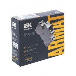 Выключатель автоматический дифференциального тока 2п (1P+N) C 16А 30мА тип AC АВДТ B06S 18мм ARMAT IEK AR-B06S-1N-C16C030