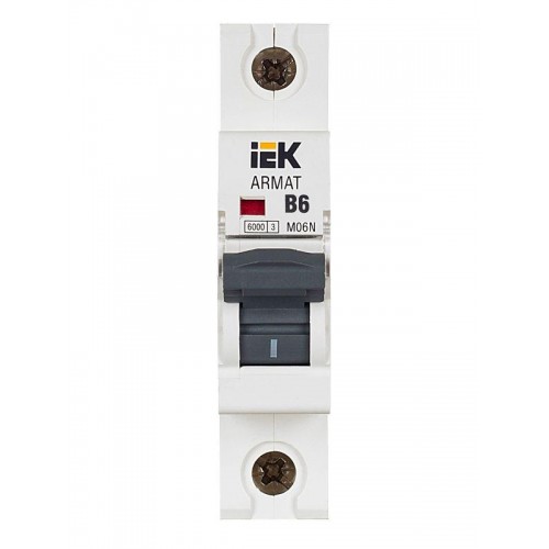 Выключатель автоматический модульный 1п B 6А M06N ARMAT IEK AR-M06N-1-B006