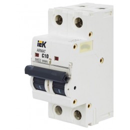 Выключатель автоматический модульный 2п C 10А M06N ARMAT IEK AR-M06N-2-C010