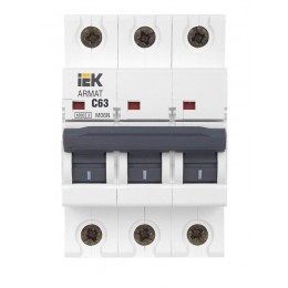 Выключатель автоматический модульный 3п C 63А M06N ARMAT IEK AR-M06N-3-C063