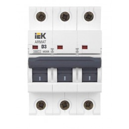 Выключатель автоматический модульный 3п D 3А M06N ARMAT IEK AR-M06N-3-D003