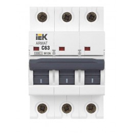 Выключатель автоматический модульный 3п C 63А M10N ARMAT IEK AR-M10N-3-C063