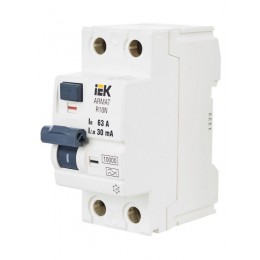 Выключатель дифференциального тока (УЗО) 2п 63А 30мА тип A ВДТ R10N ARMAT IEK AR-R10N-2-063A030
