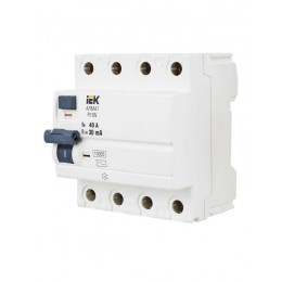 Выключатель дифференциального тока (УЗО) 4п 40А 30мА тип A ВДТ R10N ARMAT IEK AR-R10N-4-040A030