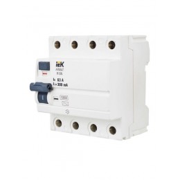 Выключатель дифференциального тока (УЗО) 4п 63А 300мА тип AC ВДТ R10N ARMAT IEK AR-R10N-4-063C300