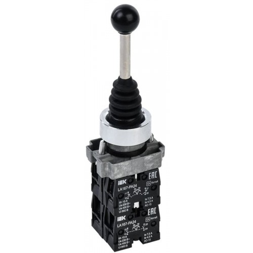 Джойстик LA167-PA24 на 4 полож. 4НО без фиксации черн. KARAT IEK BBJ20-PA24-6-22-4-K02
