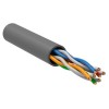 Кабель витая пара U/UTP кат.5E 4х2х24AWG solid CCA PVC Generica сер. (м) ITK BC1-C5E04-111-100-G