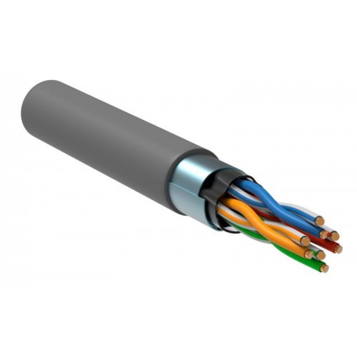 Кабель витая пара F/UTP кат.5E 4х2х24AWG solid CU PVC Generica сер. (м) ITK BC1-C5E04-311-305-G