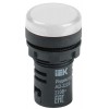 Лампа светосигнальная AD16DS d16мм 230В AC бел. KARAT IEK BLS10-ADDS-230-K01-16