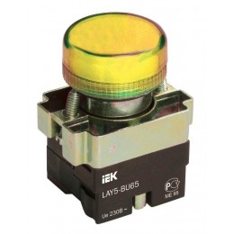 Индикатор светосигнальный LAY5-BU65 d22мм 230В желт. KARAT IEK BLS50-BU-K05