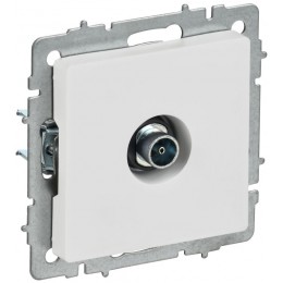 Розетка телевизионная оконечная TV СП BRITE РТВ11-0-БрАБ механизм арктич. бел. IEK BR-A10-O-K91