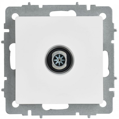 Розетка телевизионная оконечная TV СП BRITE РТВ11-0-БрАБ механизм арктич. бел. IEK BR-A10-O-K91