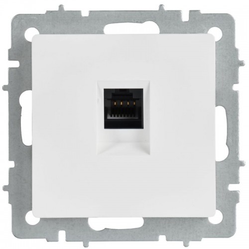 Розетка компьютерная СП BRITE РК10-БрАБ RJ45 кат.5E механизм арктич. бел. IEK BR-K10-1-K91