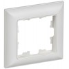 Рамка 1-м BRITE РУ-1-БрАБ арктич. бел./бел. IEK BR-M12-12-K91