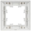 Рамка 1-м BRITE РУ-1-БрАБ арктич. бел./бел. IEK BR-M12-12-K91