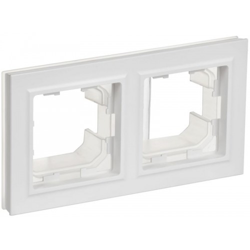 Рамка 2-м BRITE РУ-2-БрАБ-44 IP44 арктич. бел. IEK BR-M22-44-K91
