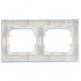 Рамка 2-м BRITE РУ-2-БрАБ-44 IP44 арктич. бел. IEK BR-M22-44-K91