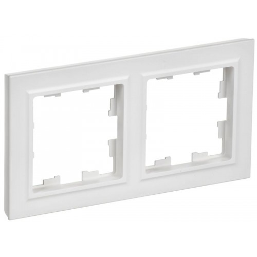 Рамка 2-м BRITE РУ-2-БрАБ арктич. бел. IEK BR-M22-K91