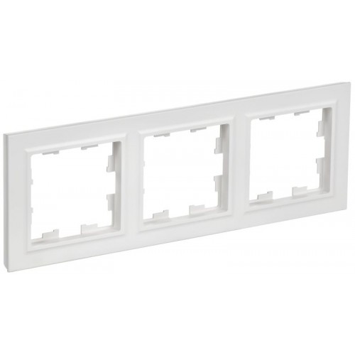 Рамка 3-м BRITE РУ-3-БрАБ арктич. бел. IEK BR-M32-K91