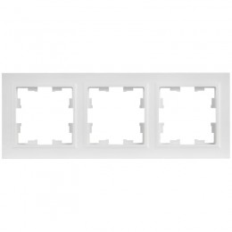 Рамка 3-м BRITE РУ-3-БрАБ арктич. бел. IEK BR-M32-K91