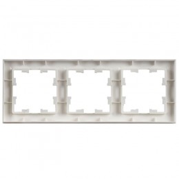 Рамка 3-м BRITE РУ-3-БрАБ арктич. бел. IEK BR-M32-K91