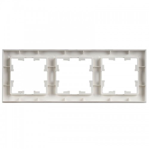 Рамка 3-м BRITE РУ-3-БрАБ арктич. бел. IEK BR-M32-K91